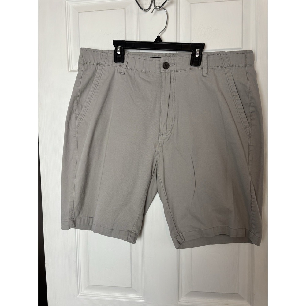 Iron Flex Shorts Mens 36x8 Stretch Khaki Golf Casual Cotton Preppy